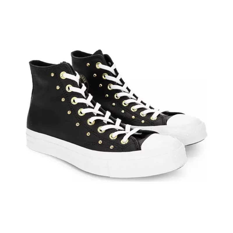 Converse Chuck 70 Hi 'Black White Gold Metallic'-2