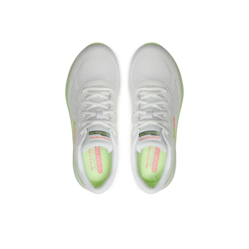 Skechers Skech Lite Pro Anti Slip And Wear Resistant Lightweight Low Top Running Shoes Women's White-3