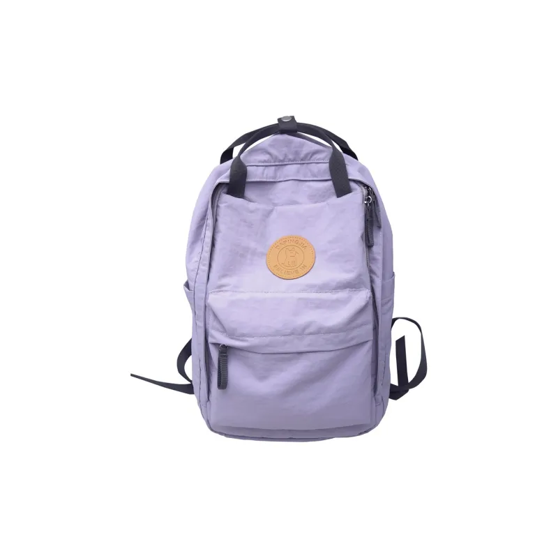 KAKAXI Nylon Backpack Unisex White/Gray/Purple/Green-4