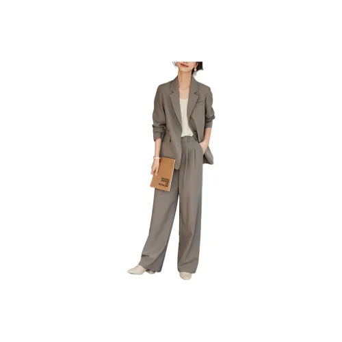 XWI Business Suits Women's Gray Green