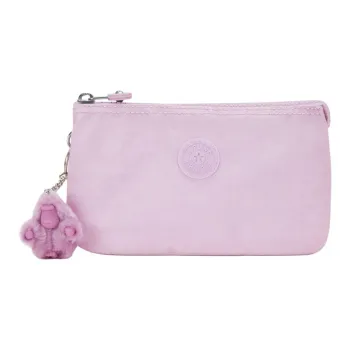 Kipling Recycled Polyamide Wallet Storage Bag, Clutch Large Size Women's Pink