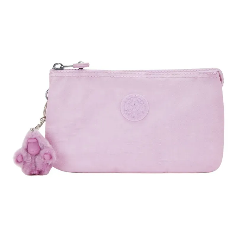 Kipling Recycled Polyamide Wallet Storage Bag, Clutch Large Size Women's Pink-0