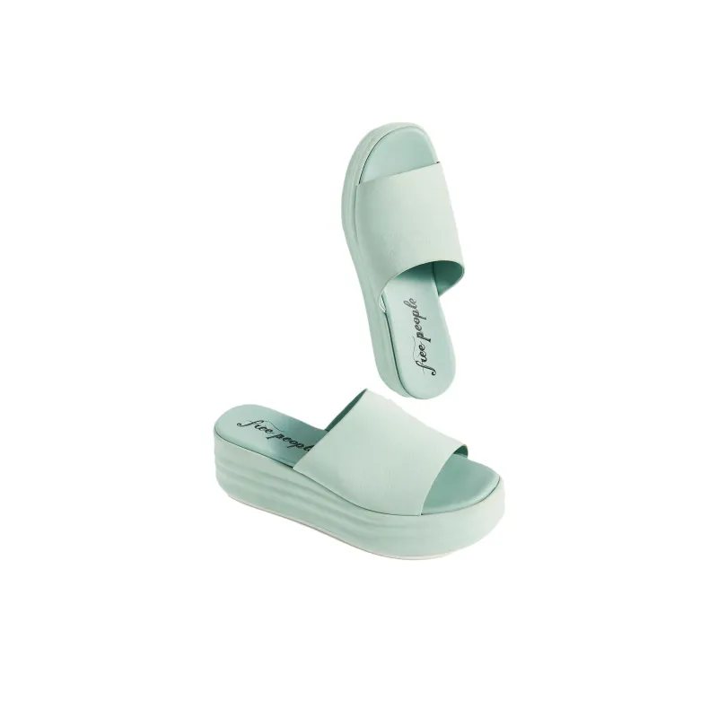 FREE PEOPLE Slide Slippers 7cm Women's Mint Green-3