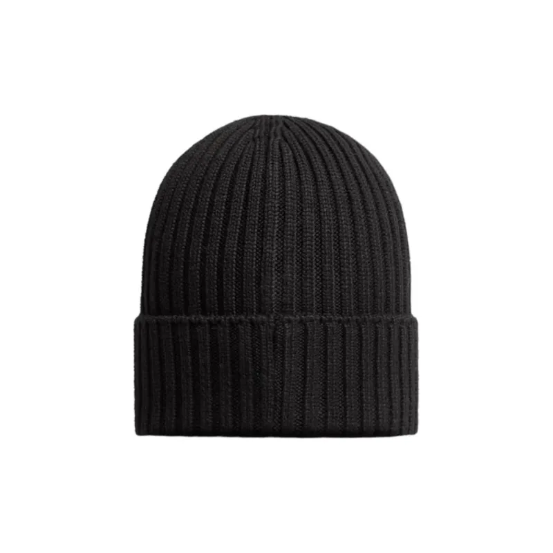 Moncler Logo Patch Wool Beanie-1