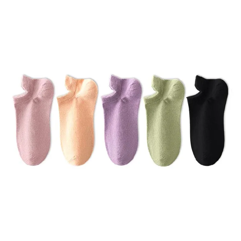 MIIOW No-Show Socks Women's 5 Pack-0