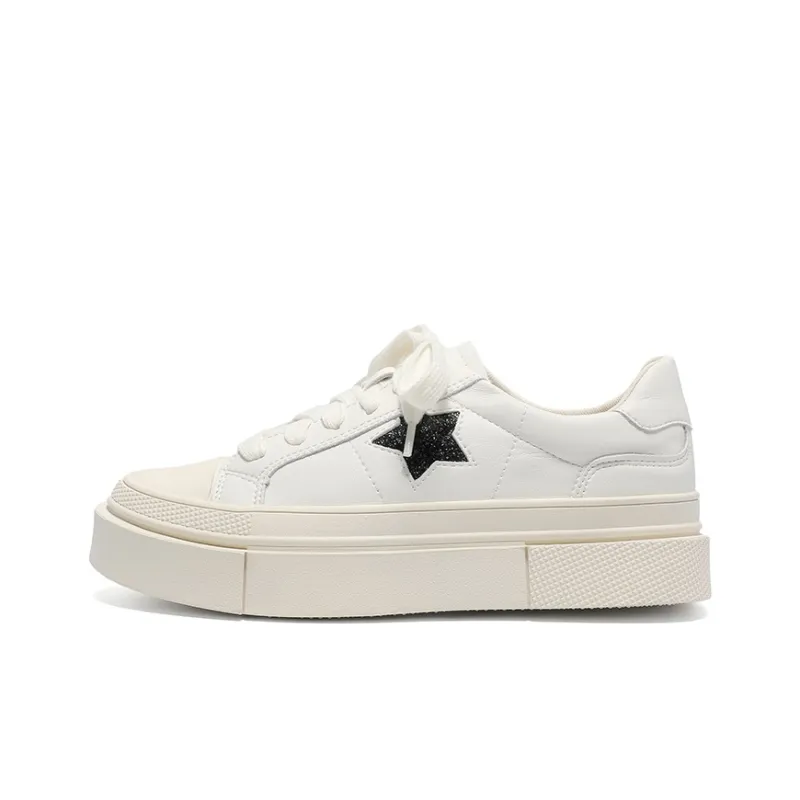 GRACEGIFT Anti-Slip And Wear-Resistant Height Increasing Low-Top Skateboard Shoes Women's-0