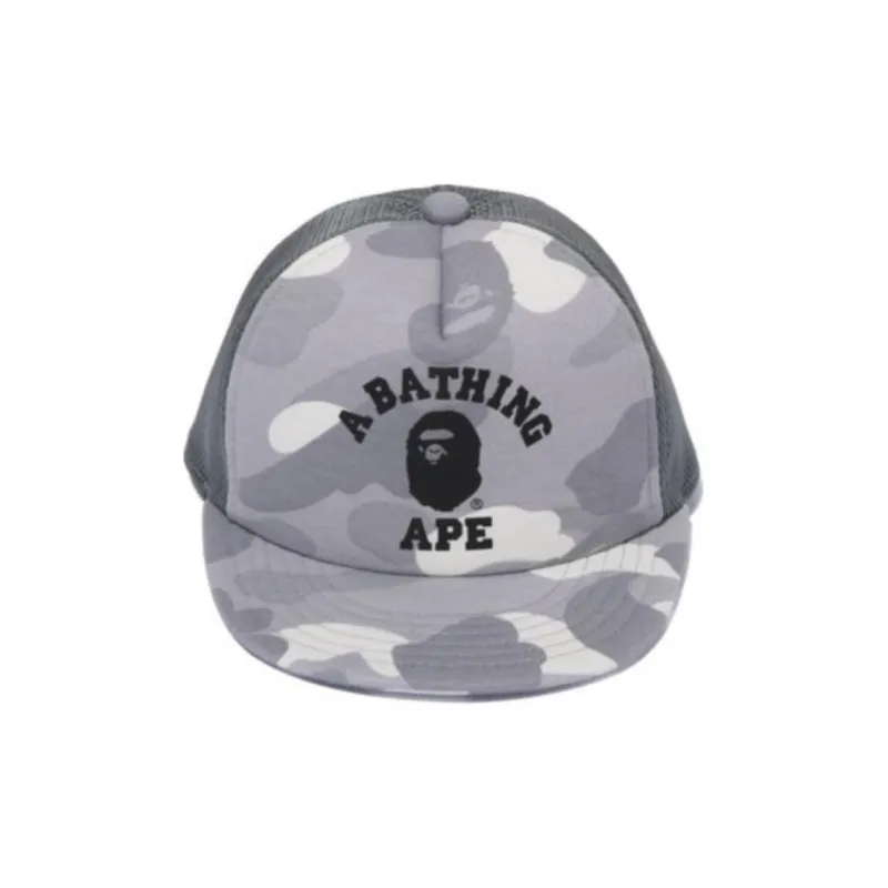 A BATHING APE Cotton, Polyester Baseball Caps Kids' Black/Gray-3