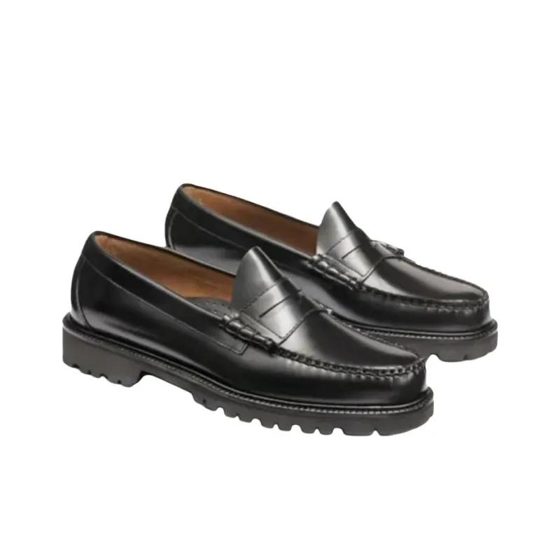 G.H. Bass & Co. Larson Lug Loafers Men's Black-2
