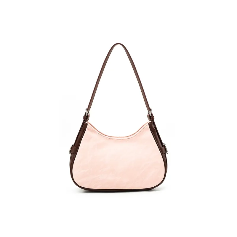 Vigno Synthetic Leather Tote Bag Shoulder Bag Women's Pink/Apricot/Green-9