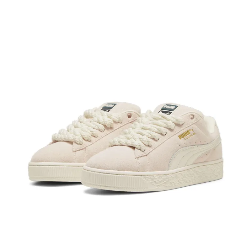 PUMA Suede XL Anti-Slip Wear-Resistant Low-Top Skateboard Shoes Women's Ecru-3