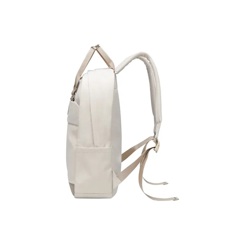V.NINE Fabric, Synthetic Leather Women's Laptop Backpack Tubas Unisex Khaki-2