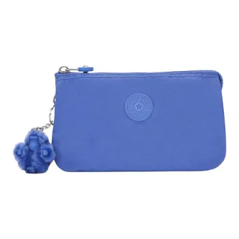 Kipling Recycled Polyamide Wallet Storage Bag, Clutch Large Size Women's Havana Blue