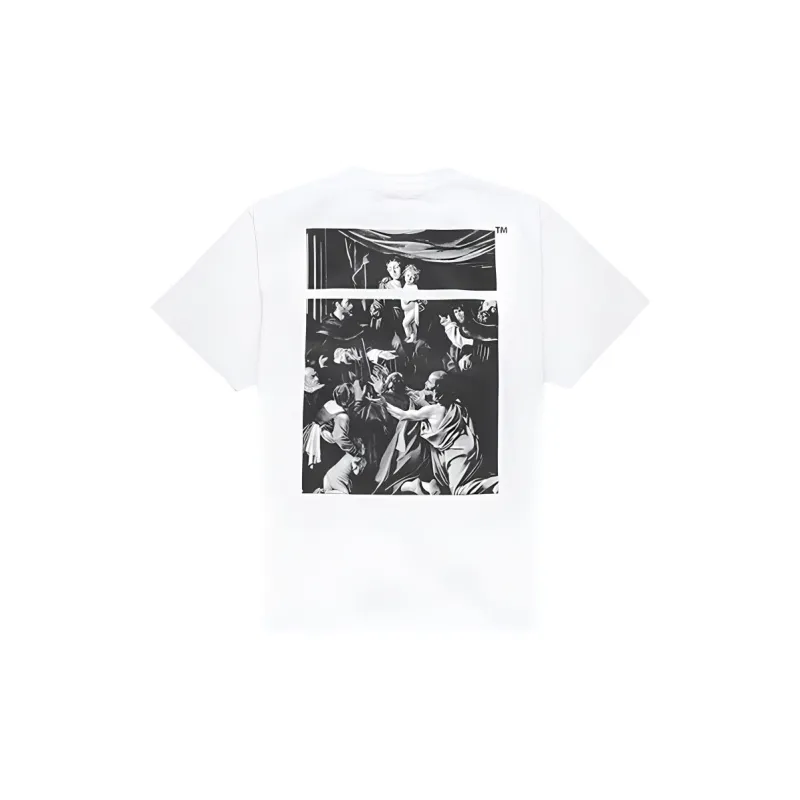OFF WHITE Oversized Fit Caravaggio Arrows T Shirt-1