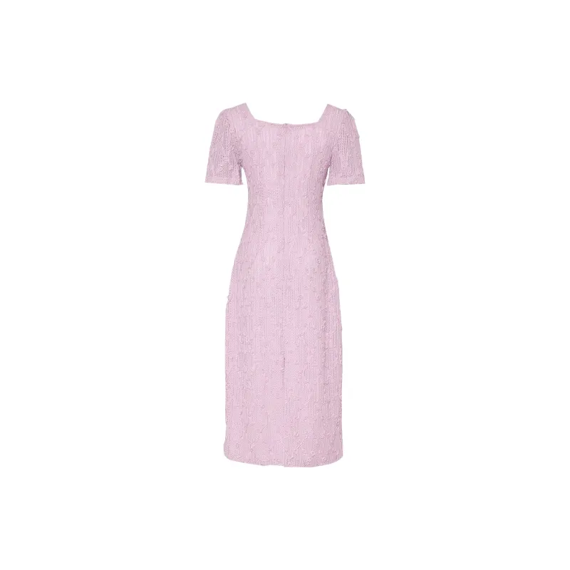 Duffy Fashion Short Sleeved Dresses Women's Pink-1