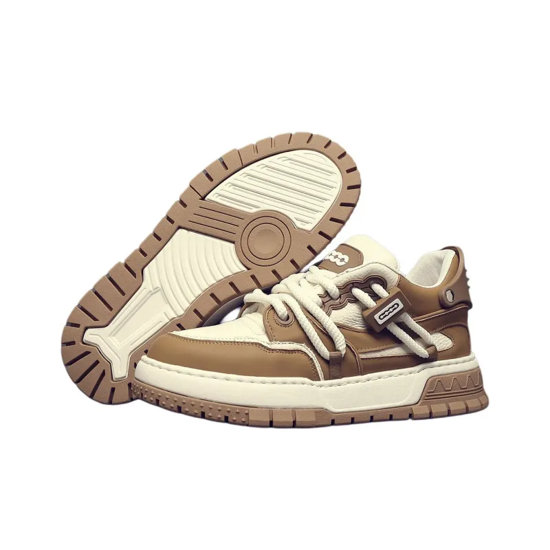 JANE HARLOW Skateboard Shoes Men's White Apricot-4