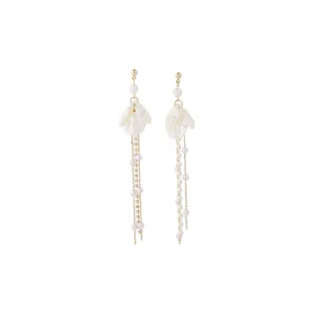 Universe Search S925 Silver Stud Drop Earrings Women's