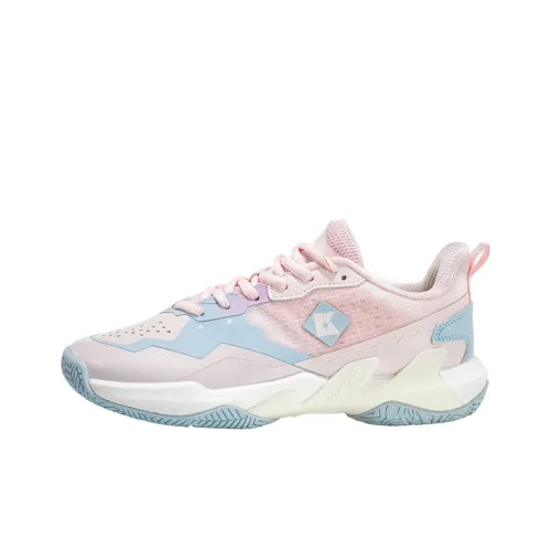 KUMPOO KH-G711 Slip-Resistant Breathable Coverage Support Lightweight Rebound Low-Top Badminton Shoes Unisex Light Pink