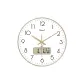 White Dial with Gold Frame and Gold Hands (30cm X 30cm) 12 Inches