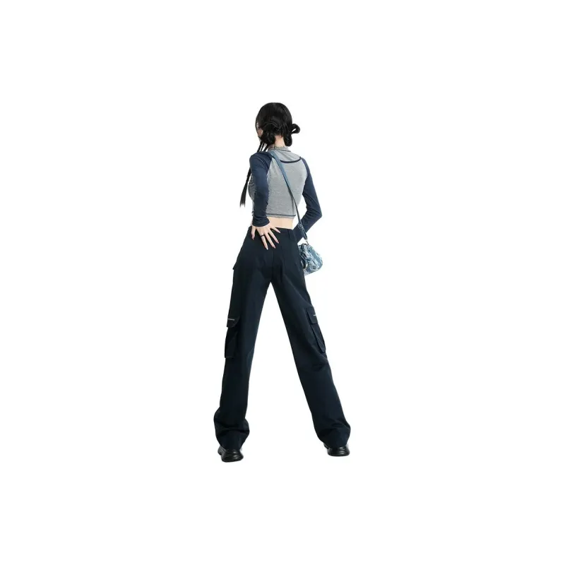 OROI Cargo Pants Women's Navy Blue-0
