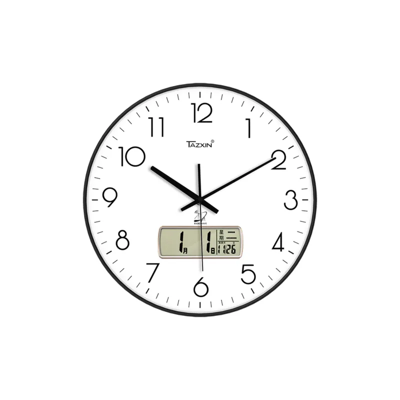 WEESHI Radio Movement Automatic Wall Clock With White Dial, No Manual Time And Date Adjustment Needed. All Unisex-14