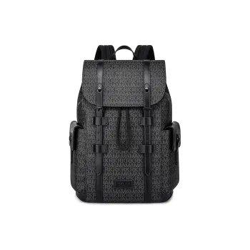 FAIRWHALE PVC Backpack Men's Graphite Gray/Dusty Blue/Withered Yellow Brown