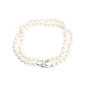 Vivienne Westwood Orb Plaque Embellished Choker Necklaces Unisex
