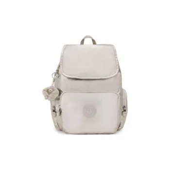 Kipling Polyamide Backpack Small Size Women's Ecru