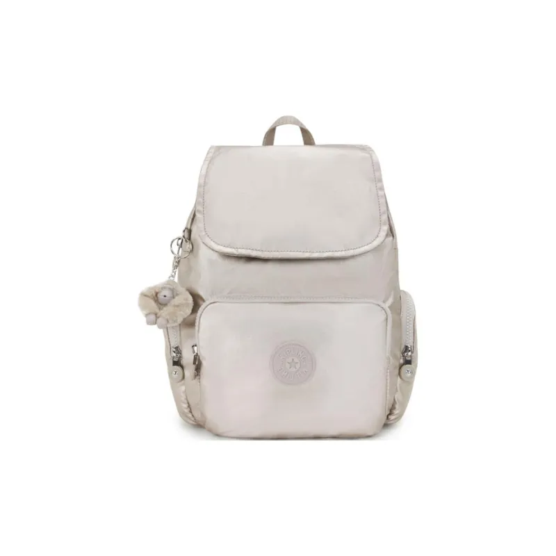 Kipling Polyamide Backpack Small Size Women's Ecru-0