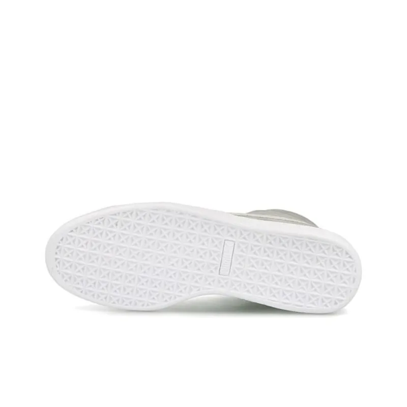 PUMA Suede Mid Classic Coverage Lightweight Breathable Mid-Top Skateboard Shoes Men's Gray-4