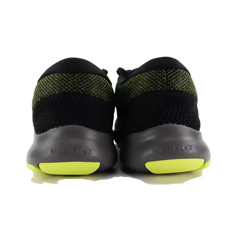 Nike Flex Experience Rn 7 Black Metallic Dark Grey Volt-3