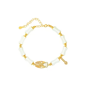Bao Yi Hetian Jade Bracelets Unisex Pale Greenish-White Jade