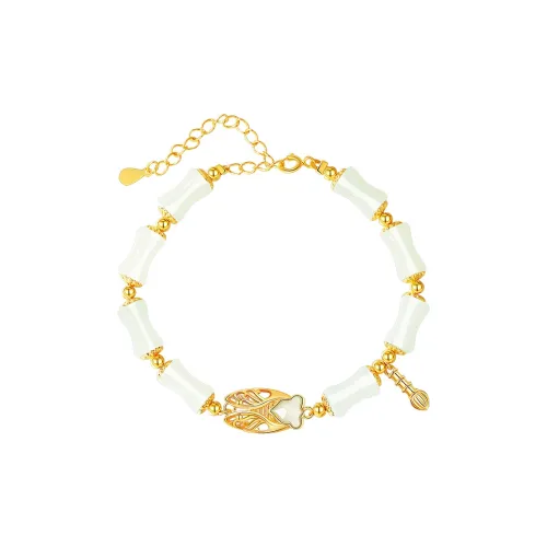 Bao Yi Hetian Jade Bracelets Unisex Pale Greenish-White Jade