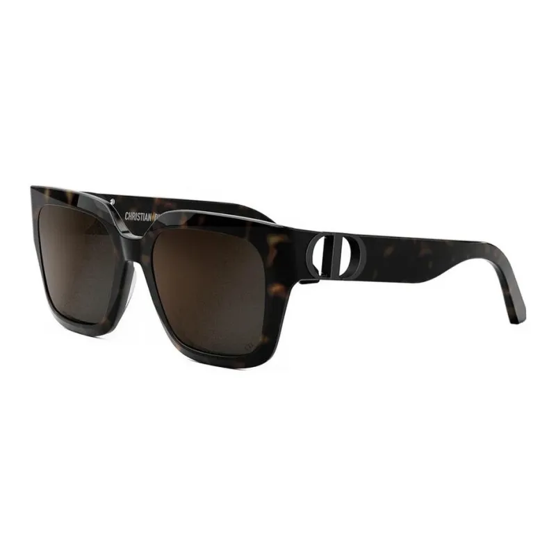 DIOR Irregular Shape Sunglasses Unisex Tortoiseshell-0