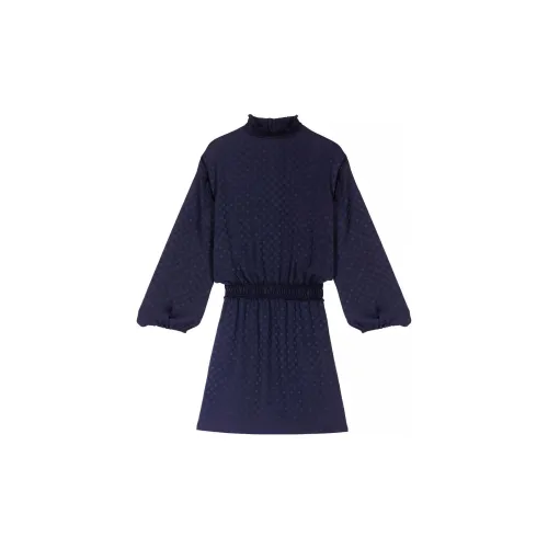 Maje Long-Sleeved Dresses Women's Dark Blue