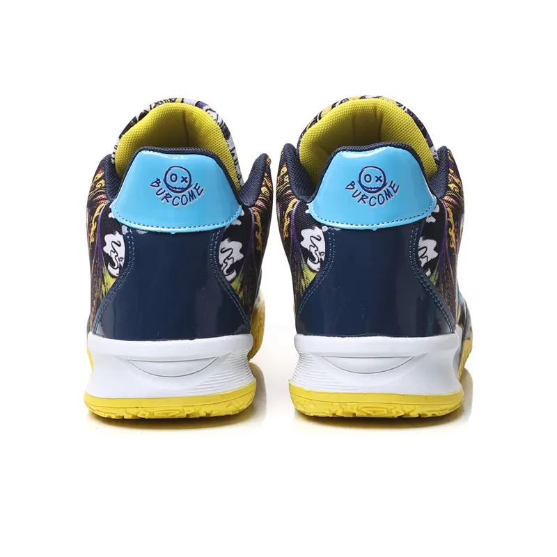 BURCOME Anti Slip Wear Resistant Breathable Moisture Wicking Mid Top Basketball Shoes Unisex-10