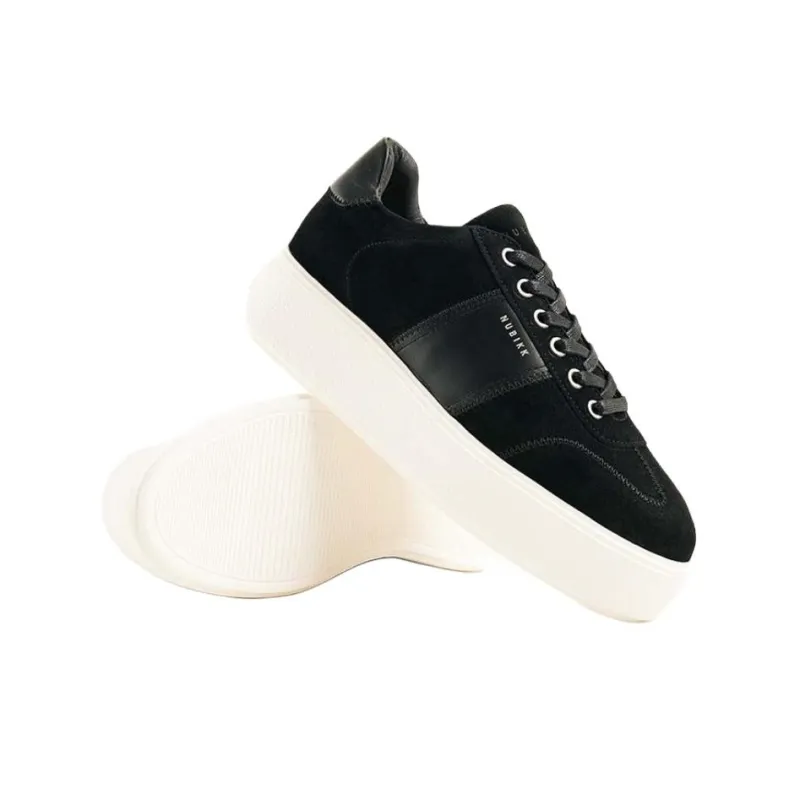 NUBIKK Elise Wing Low-Top Skateboard Shoes 4.5cm Women's Black-6
