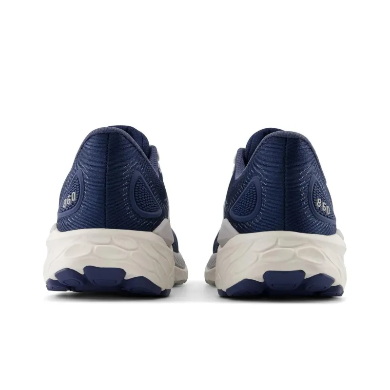 New Balance NB 860 Anti Slip Wear Resistant Low Top Running Shoes Men's Dark Blue White-4