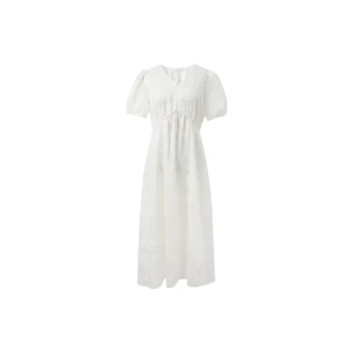 3COLOUR Short-Sleeved Dresses Women's Off White