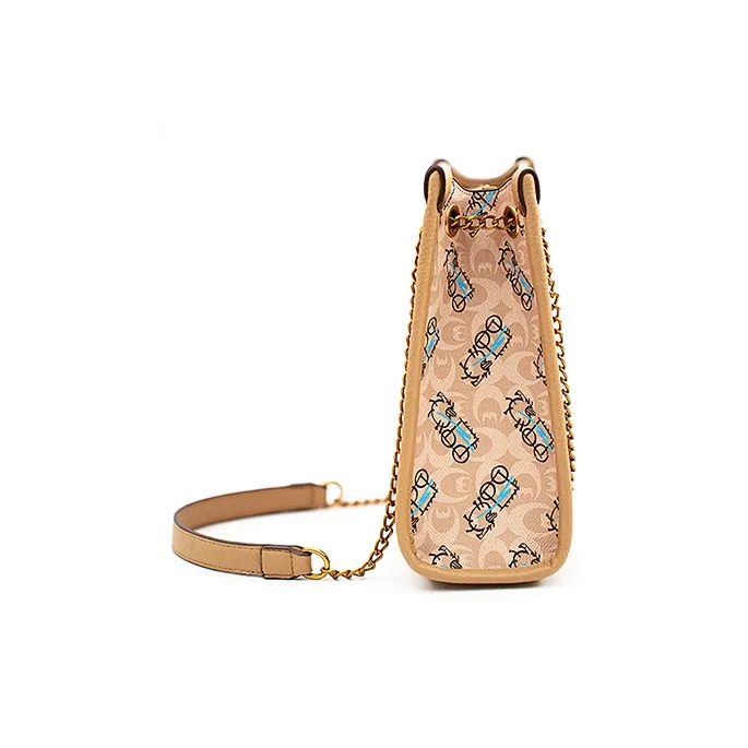 Vigno Synthetic Leather Shoulder Bag Crossbody Bag Women's Blue/Pink-2