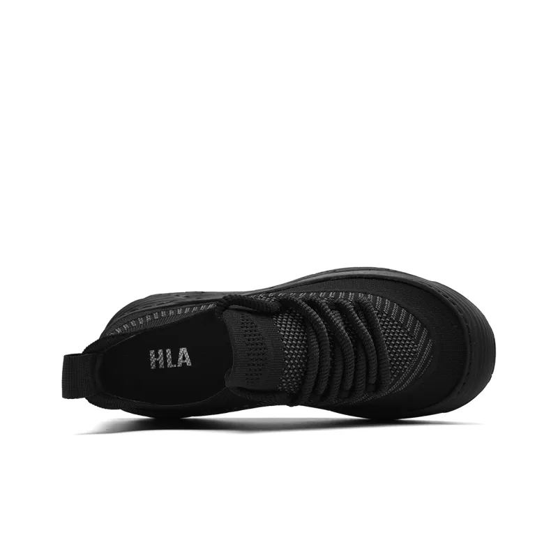 HLA Fashion Breathable Mesh Flyknit Comfortable Versatile Height Increasing Casual Shoes Men's-2