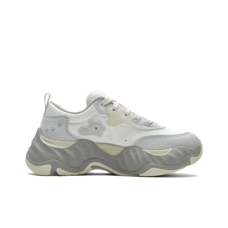 FILA FUSION STARFISH II Starfish 2nd Generation Anti Slip Wear Resistant Low Top Casual Shoes Women's White Gray-1