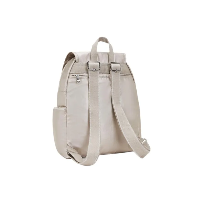 Kipling Polyamide Backpack Small Size Women's Ecru-3