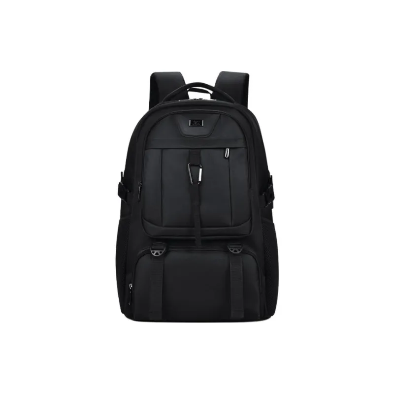SEPTWOLVES Oxford Backpack Double Shoulder Laptop Bag Regular Men's Black-2