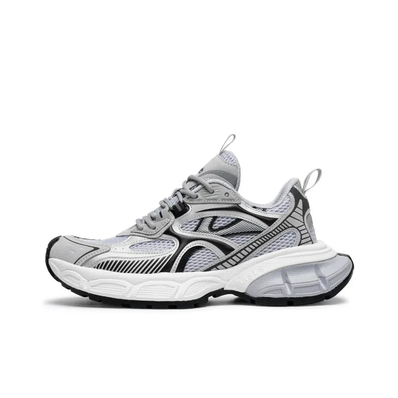 BASLS Paris Style Distressed Shoes Slip Resistant Abrasion Resistant Breathable Low Top Chunky Sneakers Unisex-8