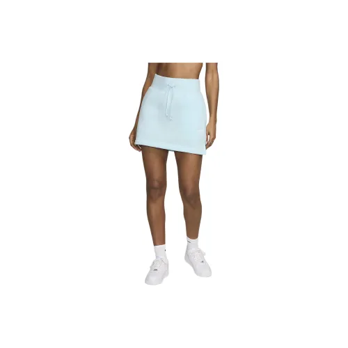 Nike Sportswear Phoenix Fleece Casual Short Skirts Women's Glacier Blue/Sail