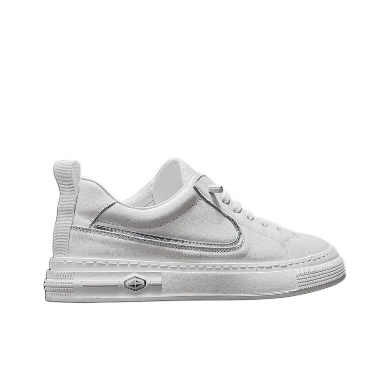JANE HARLOW Low-Top Skateboard Shoes Men's White Gray-3