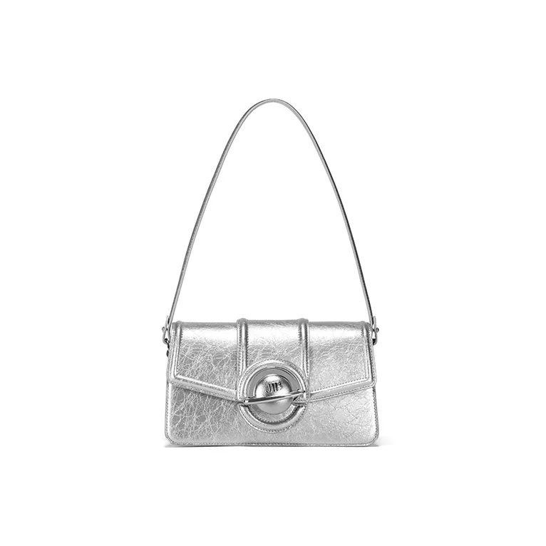 JELLYTOYBOY Artificial Leather Bonded PVC Thousand Stars Bag Girlish Shoulder Bag Women's Silver-1
