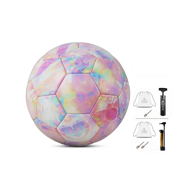 Kuangmi Size 5 Soccer PVC Unisex Diamond Tie Dye-3