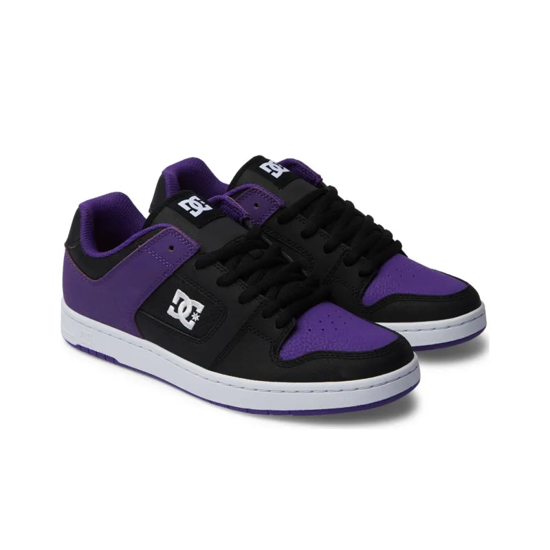 DC Shoes MANTECA Low Top Skateboard Shoes Men's Purple Black-2