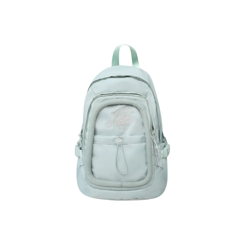 Alcohol Dragon Nylon Backpack Regular Women's White/Pink/Green/Purple-10